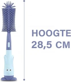 Baby Flessenborstel - Flessenreiniger - Flessenborstel Siliconen - Flesvoedingsaccessoires - BPA Vrij - Blauw - 3 In 1 -Zuigelingenvoeding 1033x1200 1