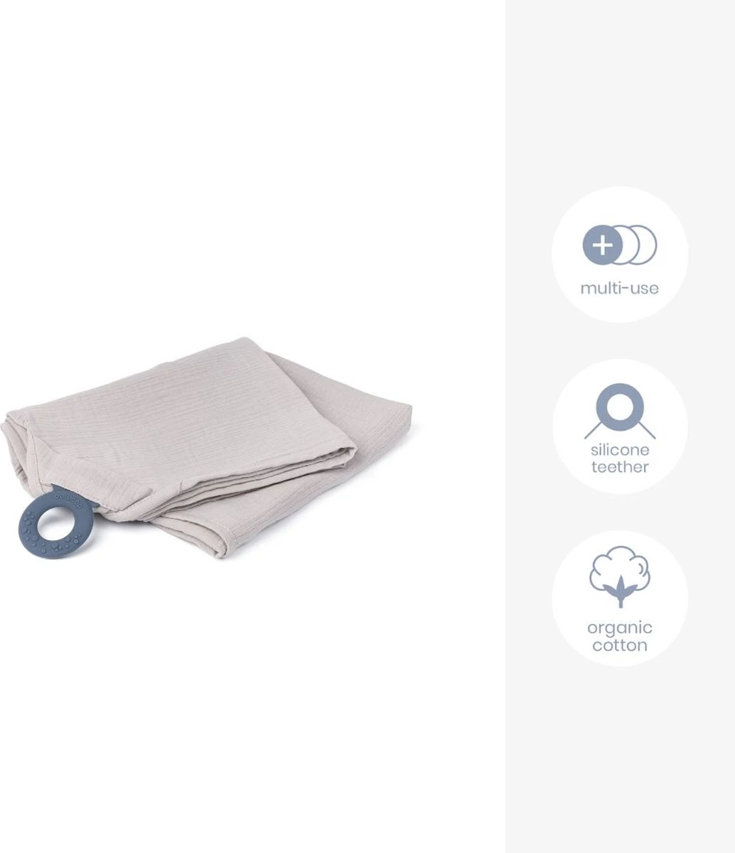 Doomoo Basics - Mom'n Play Tetra Almond - Veelzijdige Borstvoedingsdoek - Biokatoen 5 Doomoo Basics - Mom'n Play Tetra Almond - Veelzijdige Borstvoedingsdoek - Biokatoen - Afbeelding 3