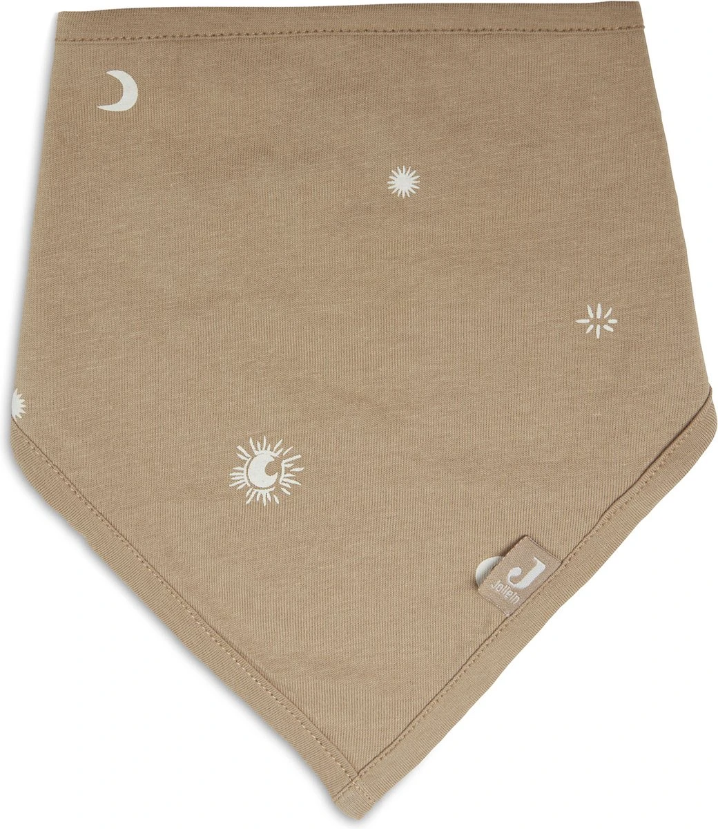 Jollein Slab Bandana Stargaze - Biscuit - 2 Stuks 5 Jollein Slab Bandana Stargaze - Biscuit - 2 Stuks - Afbeelding 3