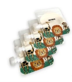 Merkloos Knijpzakjes Herbruikbaar - 10 Stuks - Voor Babyvoeding, Babysnacks Of Babyhapjes - Knijpzakjes Hervulbare - Knijpfruit Zakjes Herbruikbaar - Herbruikbare Knijpzakjes -Zuigelingenvoeding 1044x1200 1