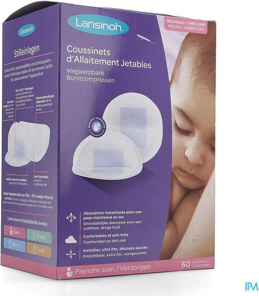 Lansinoh Wegwerpbare Borstcompressen 60stuks NIEUW 8 Lansinoh Wegwerpbare Borstcompressen 60stuks NIEUW - Afbeelding 6