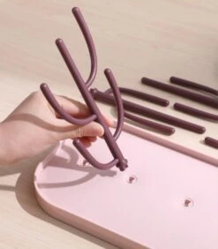 Merkloos Baby Flessen Droogrek - Afdruiprek Met Lekbak - Afwasrek - Baby Flesjes Droogrek - Flessenrek - Kraamcadeau - Baby Cadeau - Blauw -Zuigelingenvoeding 1051x1200