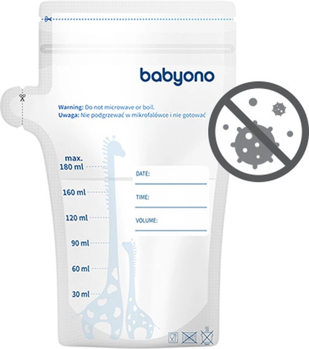 Babyono - Moedermelk Bewaarzakjes - Moedermelkbewaarzakjes - Gemakkelijke Etiketteren - 180 Ml - 30 Stuks - 1084 13 Babyono - Moedermelk Bewaarzakjes - Moedermelkbewaarzakjes - Gemakkelijke Etiketteren - 180 Ml - 30 Stuks - 1084 - Afbeelding 11