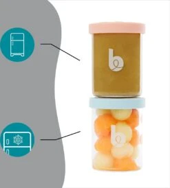 Babymoov ISY Bowls - 6 Glazen Bewaarpotjes - 250 Ml -Zuigelingenvoeding 1082x1200