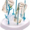 Merkloos Babyfles Droogrek - Flessen Droogrek - Afdruiprek Met Lekbak - Afwasrek - Baby Flesjes Droogrek - Flessenrek - Kraamcadeau - Baby Cadeau - Blauw -Zuigelingenvoeding 1086x1200