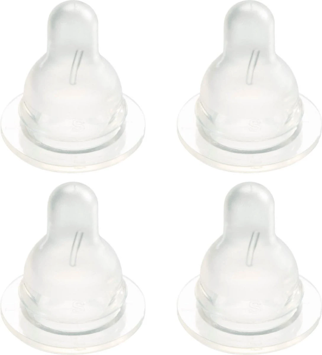 Difrax Flessenspeen Natural - Maat Small - 4 Stuks 3 Difrax Flessenspeen Natural - Maat Small - 4 Stuks