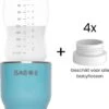 Baboe Draagbare Baby Flessenwarmer Voor Onderweg – Blauw – Incl. 4 Adapters - Geschikt Voor Alle Babyflessen -Zuigelingenvoeding 1114x1200