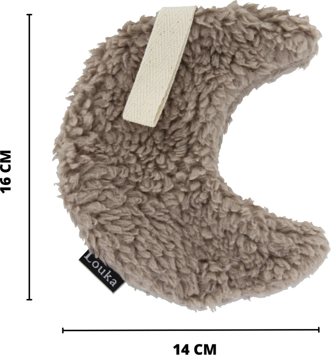 Louka Speendoekje Maan Bruin - Teddy Katoen - Speenknuffel 7 Louka Speendoekje Maan Bruin - Teddy Katoen - Speenknuffel - Afbeelding 5