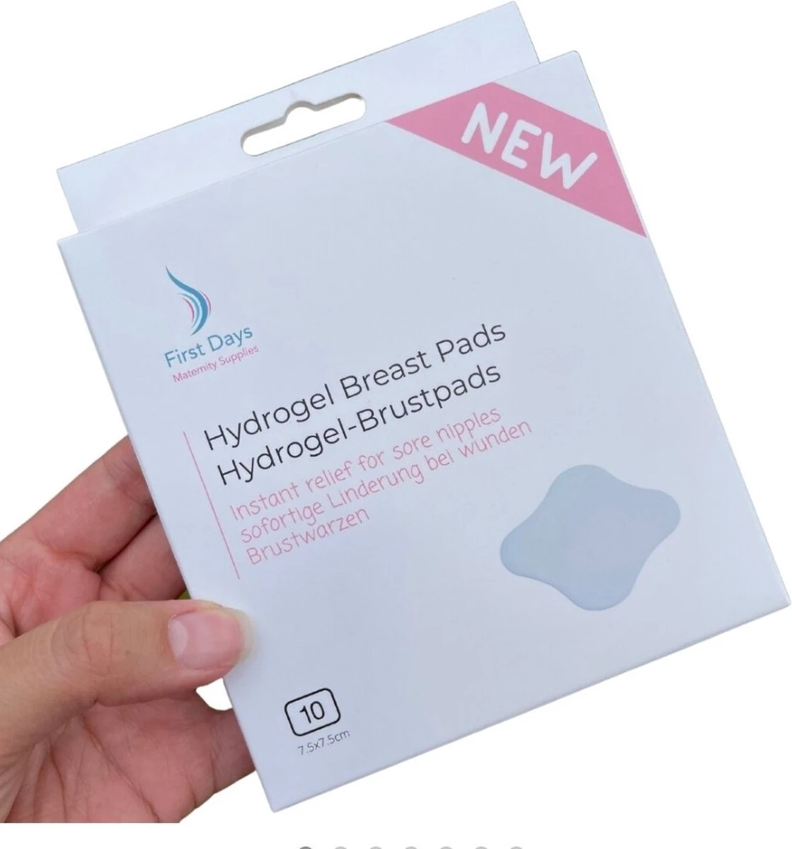 First Days Hydrogel Pads -Tepelbeschermers - 10 STUKS - Verkoeling Van Gevoelige Of Pijnlijke Tepels Helpt Bij Herstel - Direct Verkoelend Effect - Borstvoeding 3 First Days Hydrogel Pads -Tepelbeschermers - 10 STUKS - Verkoeling Van Gevoelige Of Pijnlijke Tepels Helpt Bij Herstel - Direct Verkoelend Effect - Borstvoeding