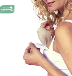 Carriwell Carriwel Zoogcompressen - Biokatoen - Wasbaar – Wit – 6 Stuks Met Wasnet -Zuigelingenvoeding 1130x1200 3