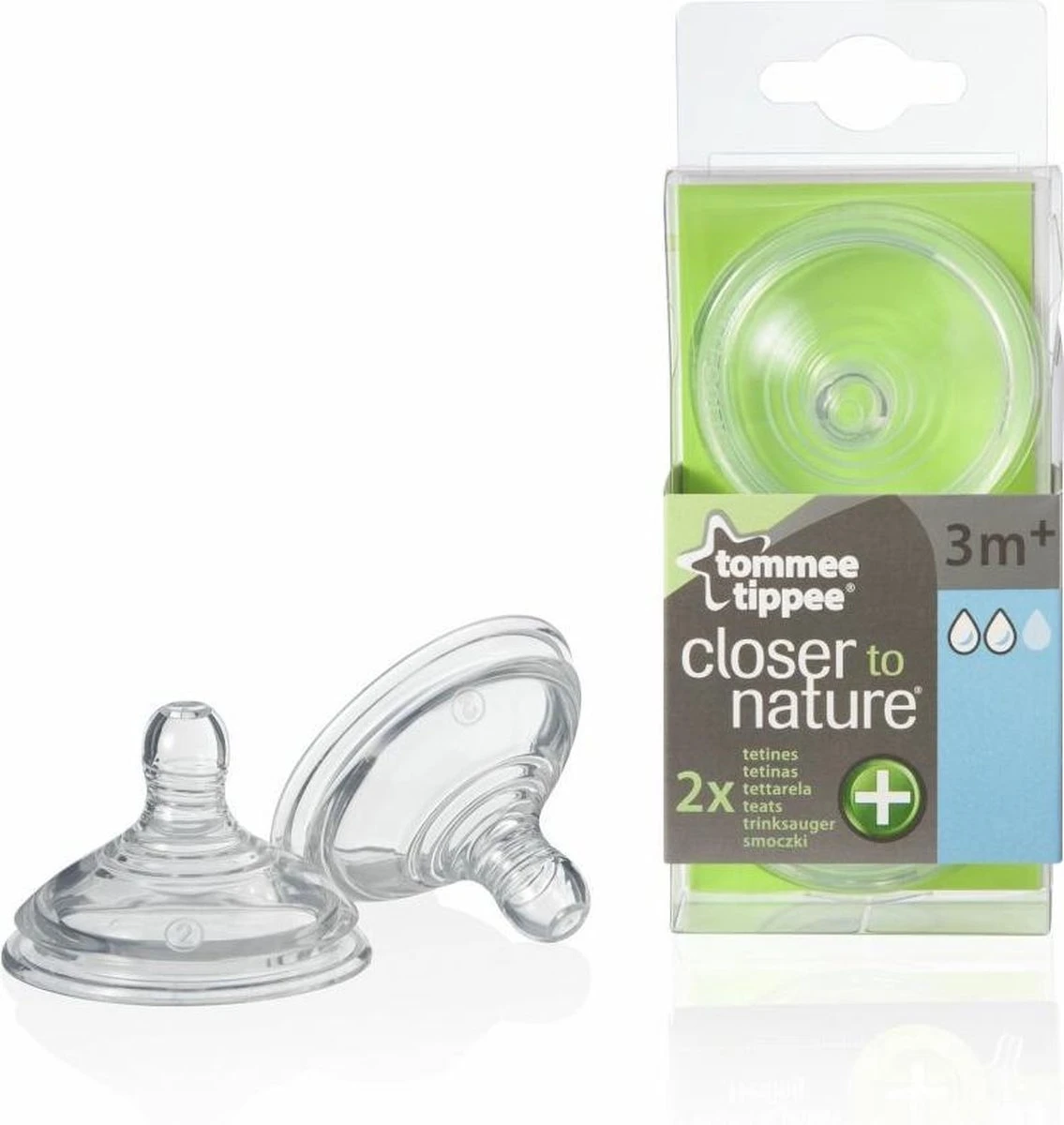 Tommee Tippee Advanced Anti-Colic Zuigfles Spenen, Borst-achtig, Zacht Silicone, Normale Uitstroomsnelheid, 3m+, Verpakking Van 2 10 Tommee Tippee Advanced Anti-Colic Zuigfles Spenen, Borst-achtig, Zacht Silicone, Normale Uitstroomsnelheid, 3m+, Verpakking Van 2 - Afbeelding 8