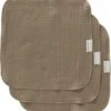 Cottonbaby - Spuugdoekjes - Taupe - Per Set Van 3 Stuks