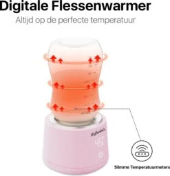 MyBambini's Bottle Warmer Pro™ - Draagbare Baby Flessenwarmer Voor Onderweg - Roze - Geschikt Voor Smalle Hals Flessen Van Dr. Brown's, Difrax, Medela & Nanobebe -Zuigelingenvoeding 1156x1200 7