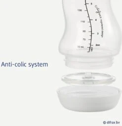 Difrax Anti-Colic S-Babyfles Natural - 170 Ml - Blossom/Roze -Zuigelingenvoeding 1157x1200 2