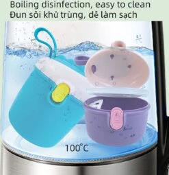 Babyvoeding Dispenser - Baby Melkpoeder Doseer Box - Reisbox - Opbergdoos Voor Voeding - Dispenser Met Schep 440ML - Paars -Zuigelingenvoeding 1161x1200 2