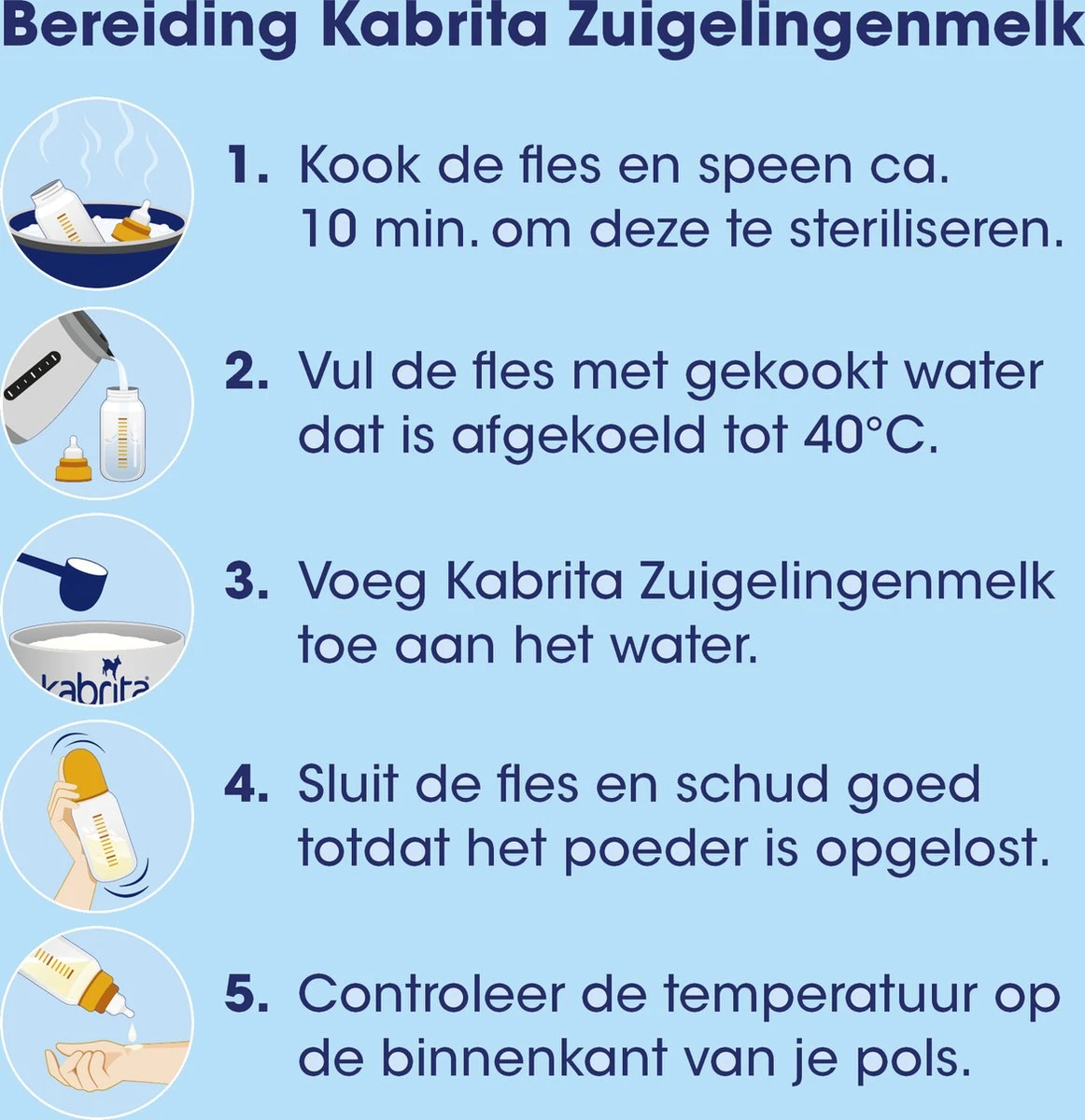 Kabrita 1 Zuigelingenmelk - Zuigelingenvoeding 0-6 Maanden - 800g 7 Kabrita 1 Zuigelingenmelk - Zuigelingenvoeding 0-6 Maanden - 800g - Afbeelding 5