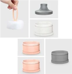 Miravo - Melkpoedertoren - Melkpoeder Doseerdoosjes - Babyvoeding - Bewaarbakjes - Dispenser - Snacks - Blauw - Cadeau -Zuigelingenvoeding 1164x1200 4