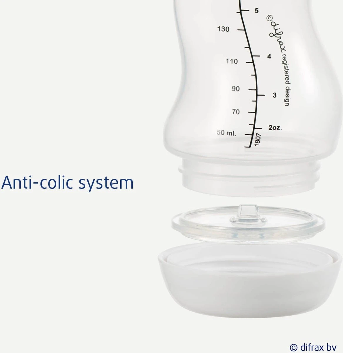 Difrax Anti-Colic S-Babyfles Natural - 250 Ml - I Love You/Rood 9 Difrax Anti-Colic S-Babyfles Natural - 250 Ml - I Love You/Rood - Afbeelding 7