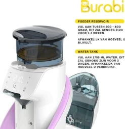 BURABI Automatische Baby Fles Maker | Fles Voeding Apparaat | Baby Senseo | Met App | Baby Verzorging | Baby Melk | Fles Bereiding | Babymelk | Baby Voeding -Zuigelingenvoeding 1173x1200