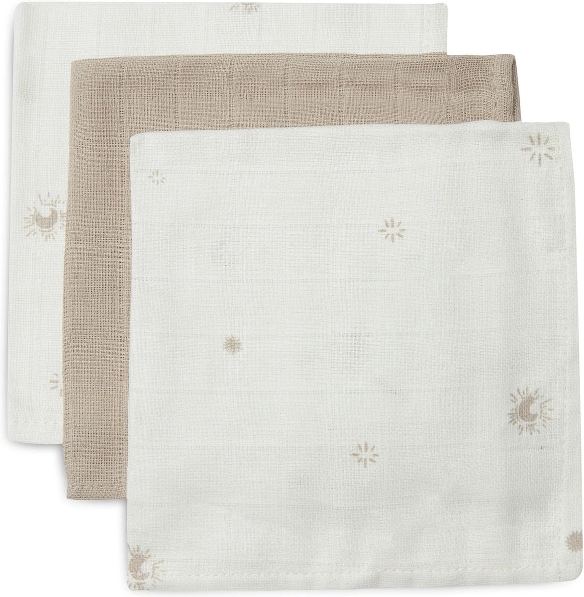 Jollein Monddoekje Hydrofiel Stargaze - Biscuit - 3 Stuks 3 Jollein Monddoekje Hydrofiel Stargaze - Biscuit - 3 Stuks