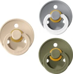 Bibs Fopspeen - Maat 3 18-24 Maanden - 3 Stuks - | Petrol - Glow In The Dark Cloud - Ivory