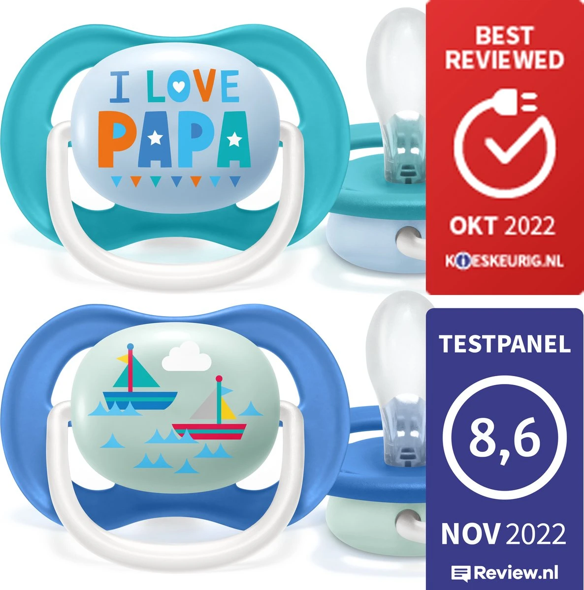 Philips Avent Ultra-air SCF080/03 - Fopspeen - 6-18 Maanden - 2 Stuks 4 Philips Avent Ultra-air SCF080/03 - Fopspeen - 6-18 Maanden - 2 Stuks - Afbeelding 2