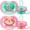 Philips Avent Ultra Air Fopspeen - 18m + - Roze/Groen Giraf/panda -Zuigelingenvoeding 1189x1200