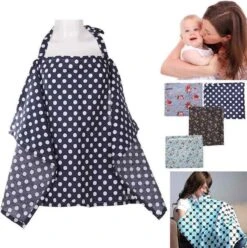 Merkloos Voedingsdoek | Borstvoeding Doek | Borstvoedingsdoek | Donker Blauw