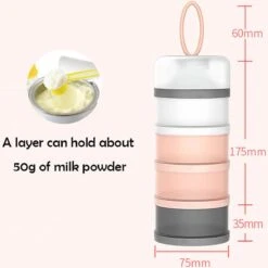 Miravo - Melkpoedertoren - Melkpoeder Doseerdoosjes - Babyvoeding - Bewaarbakjes - Dispenser - Snacks - Blauw - Cadeau -Zuigelingenvoeding 1198x1200 43