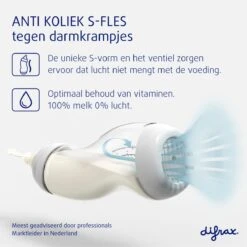Difrax Papfles XL 310 Ml Wide - Anti-Colic - Wit/Transparant - 1 Stuk -Zuigelingenvoeding 1199x1200 16