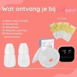 Reevi Care Borstkolf - Dubbele Elektrische Kolf - Oplaadbare Accu - Handsfree & Draagbaar - Inclusief 2x180 Ml Babyfles, Speen & Melkmoederbewaarzakjes 50x 18 Reevi Care Borstkolf - Dubbele Elektrische Kolf - Oplaadbare Accu - Handsfree & Draagbaar - Inclusief 2x180 Ml Babyfles, Speen & Melkmoederbewaarzakjes 50x -Zuigelingenvoeding 1199x1200 56