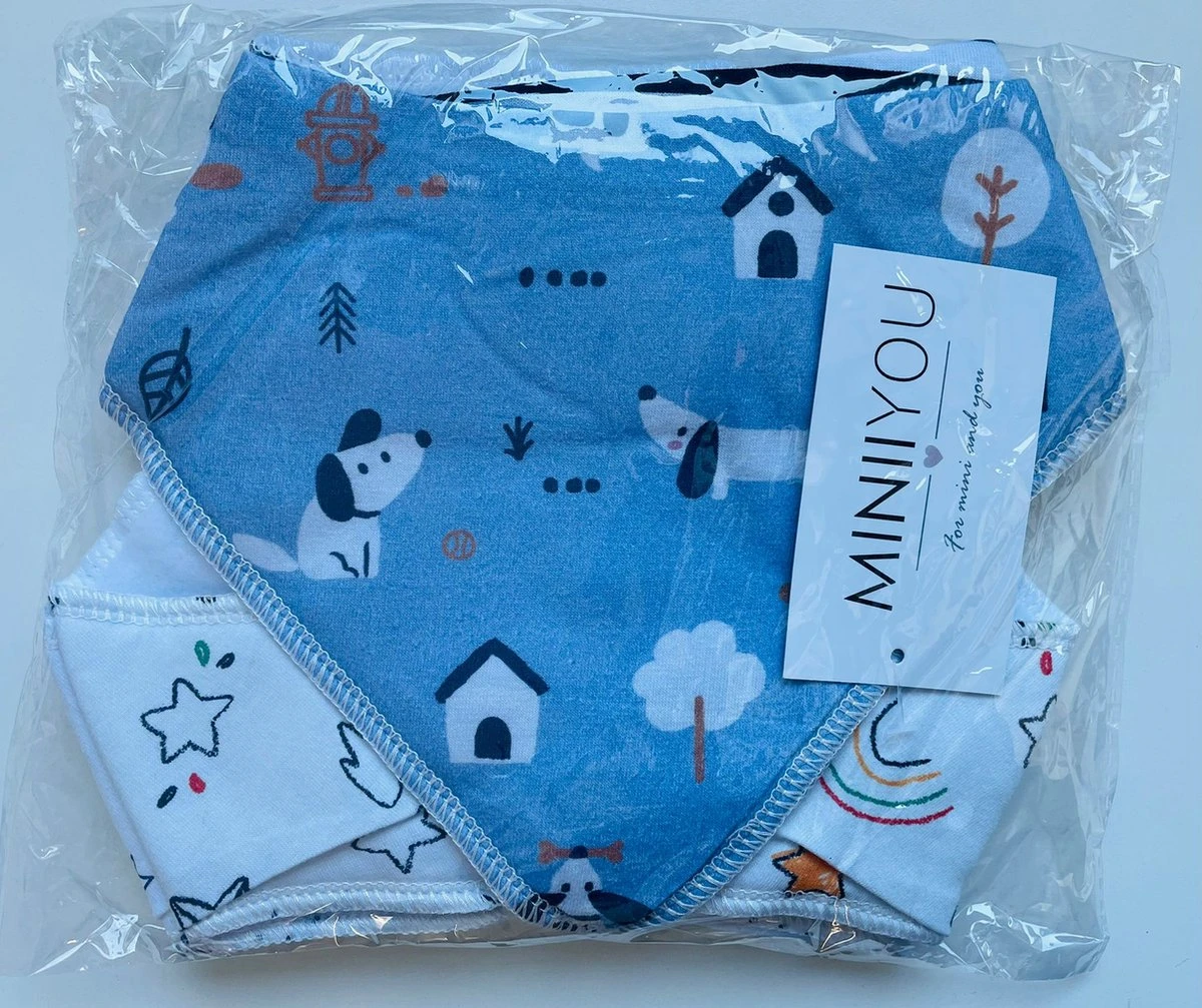 6 Stuks - Bandana Kwijl Slabbetjes - Strepen Skateboard - Waterproof – Fleece 9 6 Stuks - Bandana Kwijl Slabbetjes - Strepen Skateboard - Waterproof – Fleece - Afbeelding 7