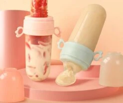 BIBI Siliconen Baby Voeding Lepels - 2 Verschillende Opzetstukken -Zuigelingenvoeding 1200x1010