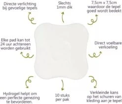 Pure Moms - Hydrogel Pads - Tepelbeschermers - NIEUW - 10 Stuks - Award Winnaar - Verkoeling Van Gevoelige Of Pijnlijke Tepels Helpt Bij Herstel - Direct Verkoelend Effect - Borstvoeding - Essentiële Hulp Als Nieuwe Moeder - Kraam Cadeau - Babyshower -Zuigelingenvoeding 1200x1020 1