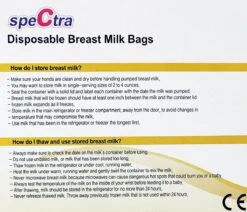 Spectra Moedermelk Bewaarzakjes Voor Borstvoeding - 30 Stuks - BPA Vrij - 200ml - Voor Diepvries -Zuigelingenvoeding 1200x1028 2