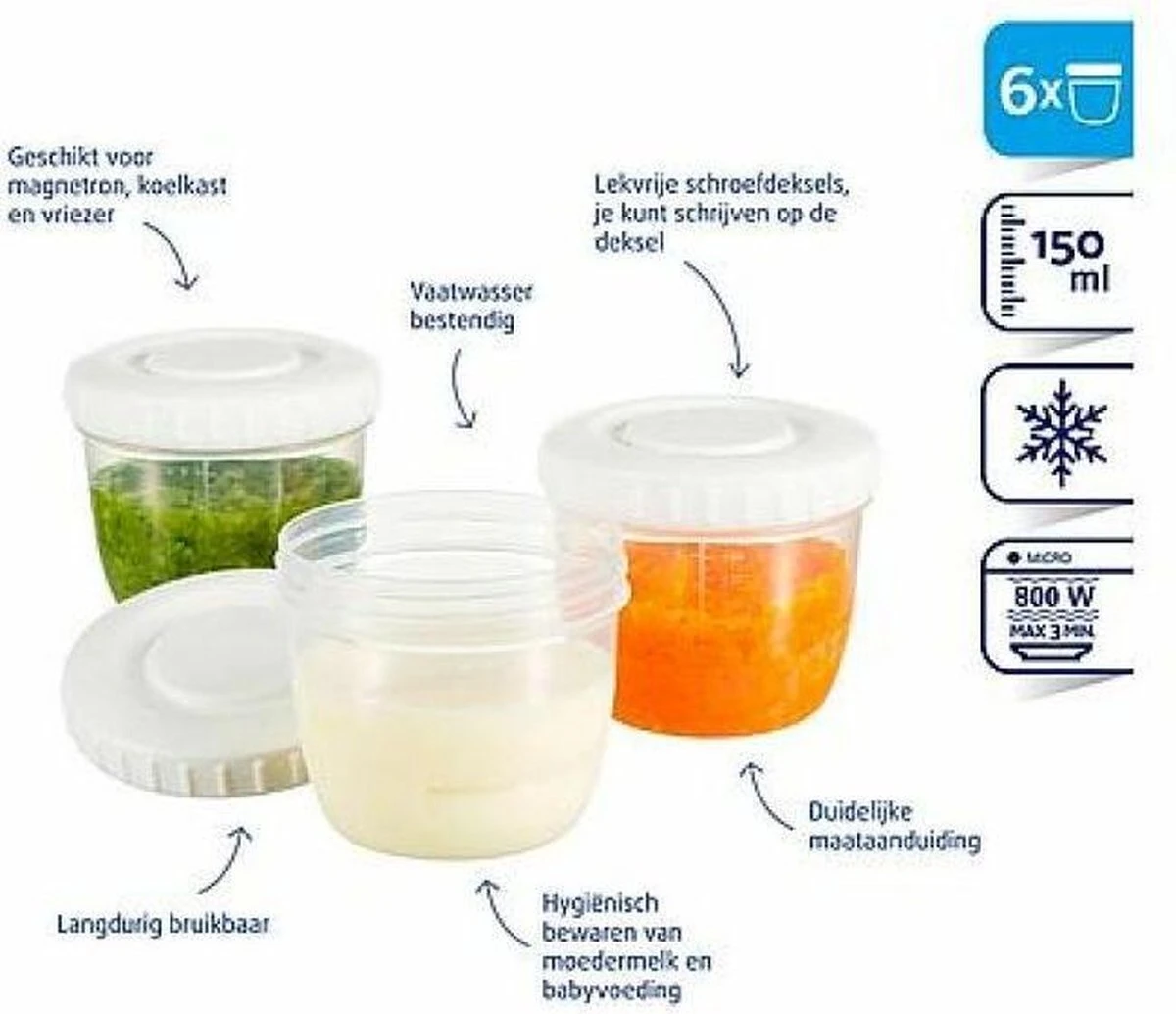 Difrax Moedermelk En Babyvoeding Bewaarbakjes 13 Difrax Moedermelk En Babyvoeding Bewaarbakjes - Afbeelding 11