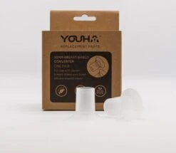 Youha® Borstschildverkleiners - Borstschilden - Borstkolf Accessories - BPA Vrij - Elektrische Draadloze Borstkolven - Silicone Borstschilden - Set Van 2 Stuks - Maat 20mm