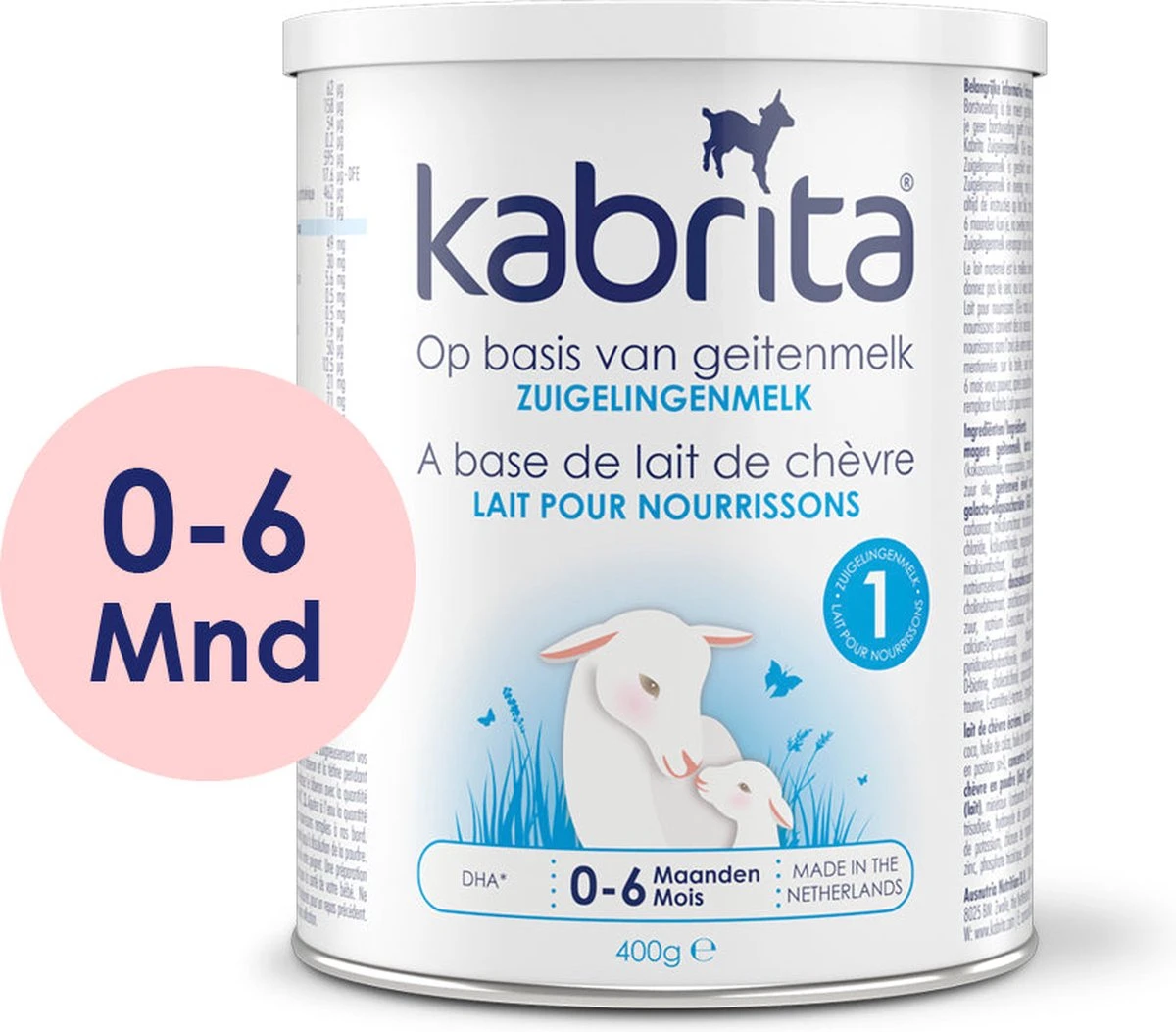 Kabrita 1 Zuigelingenmelk - Zuigelingenvoeding 0-6 Maanden - 400g 3 Kabrita 1 Zuigelingenmelk - Zuigelingenvoeding 0-6 Maanden - 400g