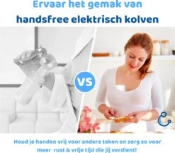 Kolvy® Max Draadloze Elektrische Borstkolf - Intelligente Kolfapparaten - Handsfree Breast Pump - USB Oplaadbaar - Professioneel - LCD Scherm - Incl. 3 Maten -Zuigelingenvoeding 1200x1054 1