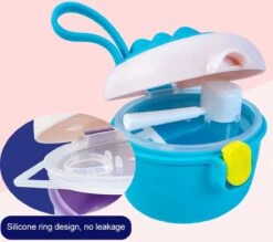 Babyvoeding Dispenser - Baby Melkpoeder Doseer Box - Reisbox - Opbergdoos Voor Voeding - Dispenser Met Schep 440ML - Paars -Zuigelingenvoeding 1200x1065