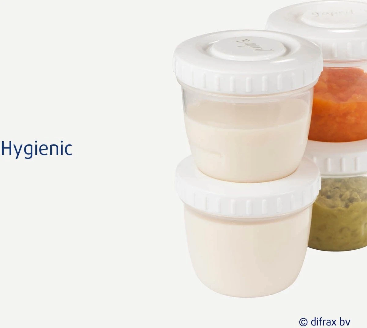 Difrax Moedermelk En Babyvoeding Bewaarbakjes 4 Difrax Moedermelk En Babyvoeding Bewaarbakjes - Afbeelding 2