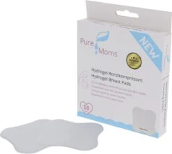 Pure Moms - Hydrogel Pads - Tepelbeschermers - NIEUW - 10 Stuks - Award Winnaar - Verkoeling Van Gevoelige Of Pijnlijke Tepels Helpt Bij Herstel - Direct Verkoelend Effect - Borstvoeding - Essentiële Hulp Als Nieuwe Moeder - Kraam Cadeau - Babyshower -Zuigelingenvoeding 1200x1075 2