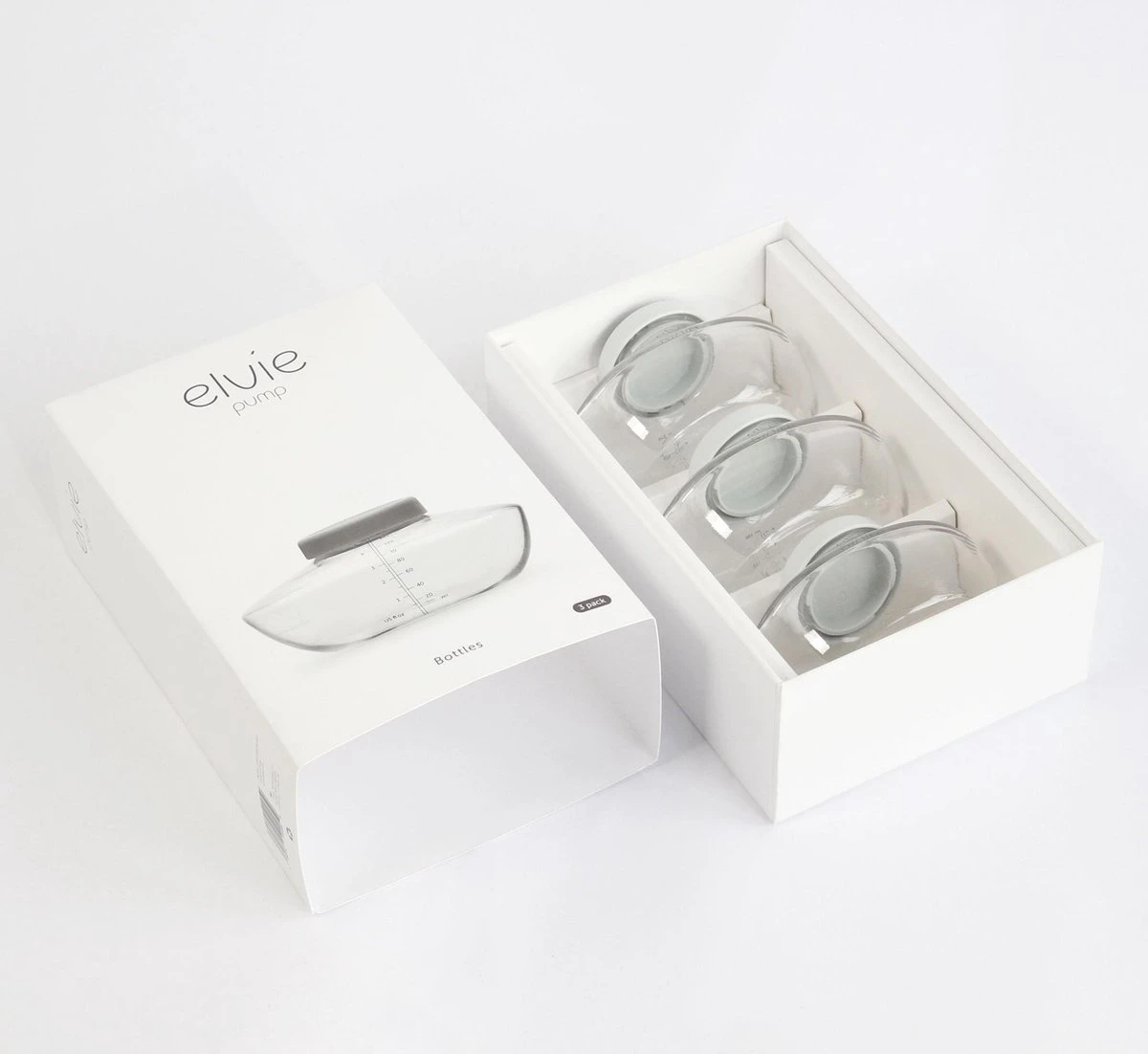 Elvie Pump Moedermelkflesjes Bewaarflesjes - BPA-vrij - 150ml - 3 Flessen & 3 Deksels 6 Elvie Pump Moedermelkflesjes Bewaarflesjes - BPA-vrij - 150ml - 3 Flessen & 3 Deksels - Afbeelding 4