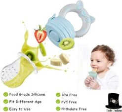 Bob Online ™ - Groen Baby Fruitspeen En Bijtring In- Een Met Medium Speen - Fruitzuiger – Groen Fruit Fopspeen Voorkomt Verstikking - Kinderbestek - Babyvoeding - Fruitspeen - Babyspeen Voor Groenten En Fruit – Green Baby Fruit Pacifier 12 Bob Online ™ - Groen Baby Fruitspeen En Bijtring In- Een Met Medium Speen - Fruitzuiger – Groen Fruit Fopspeen Voorkomt Verstikking - Kinderbestek - Babyvoeding - Fruitspeen - Babyspeen Voor Groenten En Fruit – Green Baby Fruit Pacifier -Zuigelingenvoeding 1200x1105