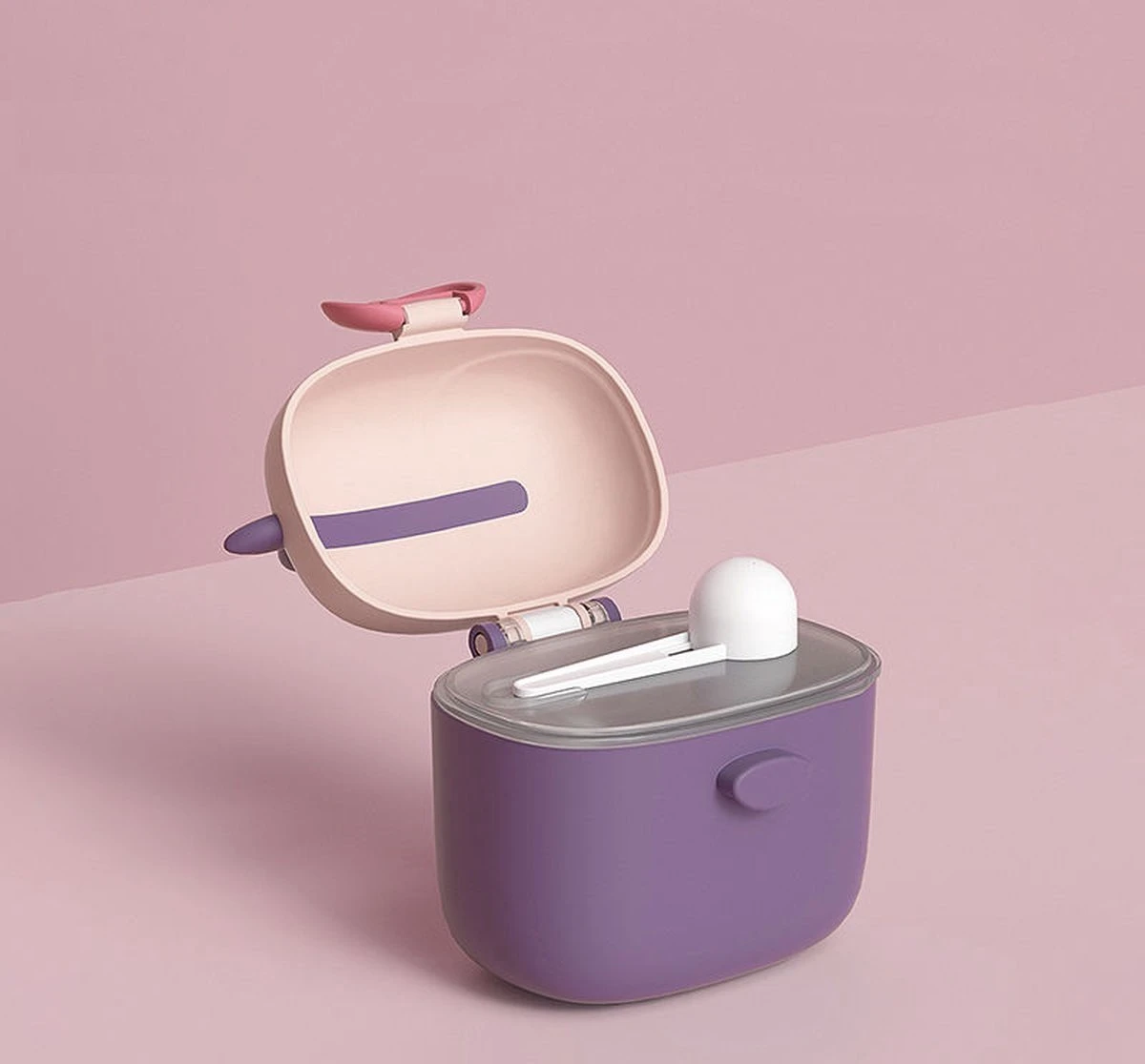 Melkpoeder Toren – Reisbox – Doseerdoosje – Bewaardoos – Dispenser - Groene Snuiter 4 Melkpoeder Toren – Reisbox – Doseerdoosje – Bewaardoos – Dispenser - Groene Snuiter - Afbeelding 2