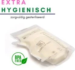 Label Of Kids - Moedermelk Bewaarzakjes - Borstvoeding Bewaarzakje - Met Schenktuit - 200 Ml - BPA Vrij - 120 Stuks - Zoogcompressen -Zuigelingenvoeding 1200x1123 5