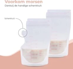 Nuvance - Moedermelk Bewaarzakjes - Borstvoeding Zakjes - 100 Stuks - 250ml - BPA Vrij - Dubbele Sluiting 15 Nuvance - Moedermelk Bewaarzakjes - Borstvoeding Zakjes - 100 Stuks - 250ml - BPA Vrij - Dubbele Sluiting -Zuigelingenvoeding 1200x1133 3