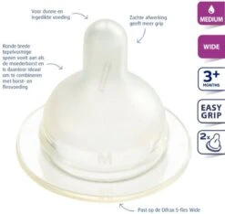 Difrax Flessenspeen Wide Voor Brede Babyflessen - Maat Medium - 2 Stuks -Zuigelingenvoeding 1200x1136 6