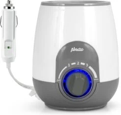 Alecto BW-512 CAR - Flessenwarmer Met 500W Vermogen Voor Thuis En Onderweg - Geleverd Met 12V Auto Adapter - Wit -Zuigelingenvoeding 1200x1140
