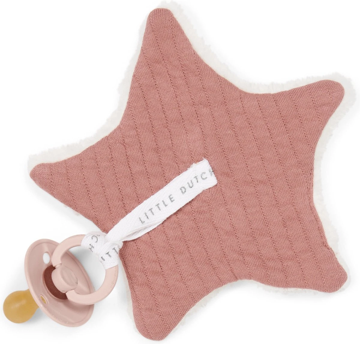 Little Dutch Pure Speendoekje Blush Roze 3 Little Dutch Pure Speendoekje Blush Roze - Afbeelding 2